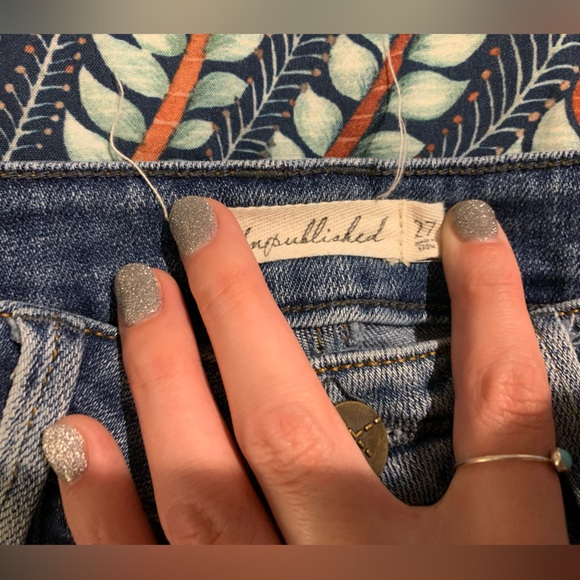 Unpublished Medium Wash Straight Leg Jeans - Picture 5 of 5